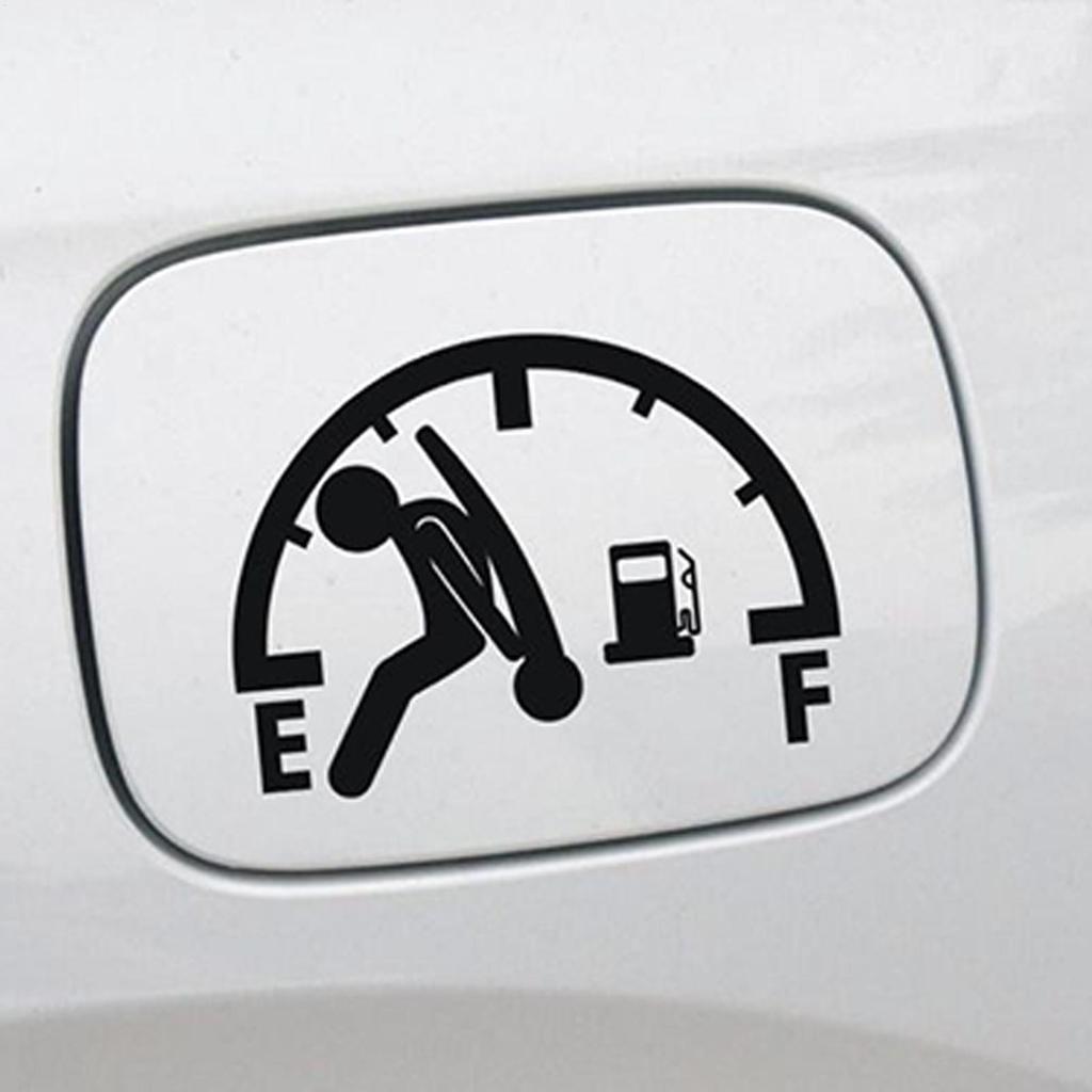 Autoaufkleber Reflektierend Hoher Benzinverbrauch Fahrzeugaufkleber Wasserdichtes Außenzeichen für Fahrzeug Hoher Benzinverbrauch LKW Wohnmobil