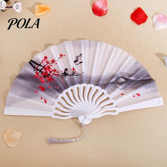 Folding Fan Glossy Texture Beautiful Various Styles Smooth Surface Fine Fans Workmanship Decoration Oxford Cloth Chinese Style Handheld Home