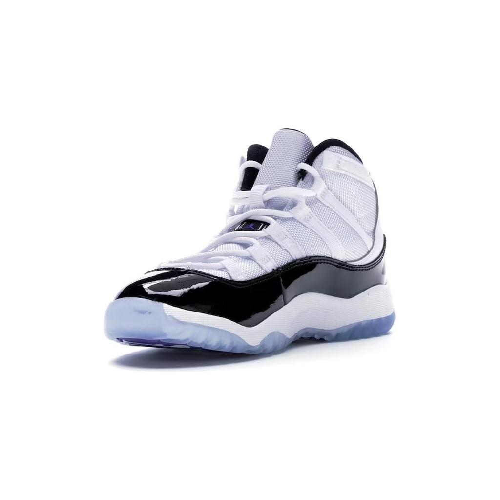 Jordan Air Jordan 11 Retro Concord Buckle High Top Childrens Basketball Shoes Black 2018 Children Aged 3 7 Years Old 378039-100