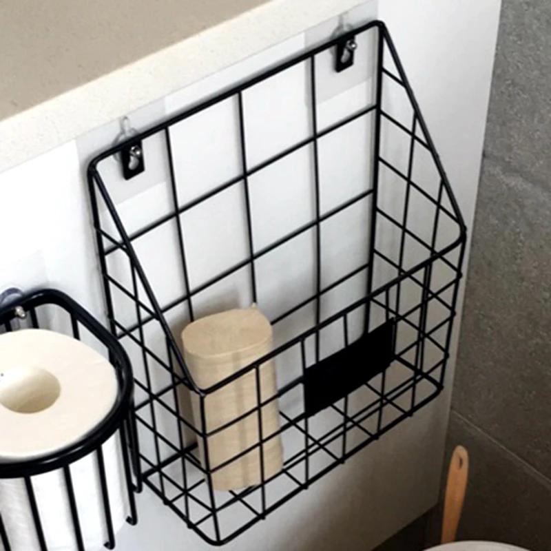 Wall Mounted Items Storage Holders Bathroom Things Filing Hanging Makeup Organizer Racks Multifunctional Auxiliary Living Room Newspaper Bookshelf