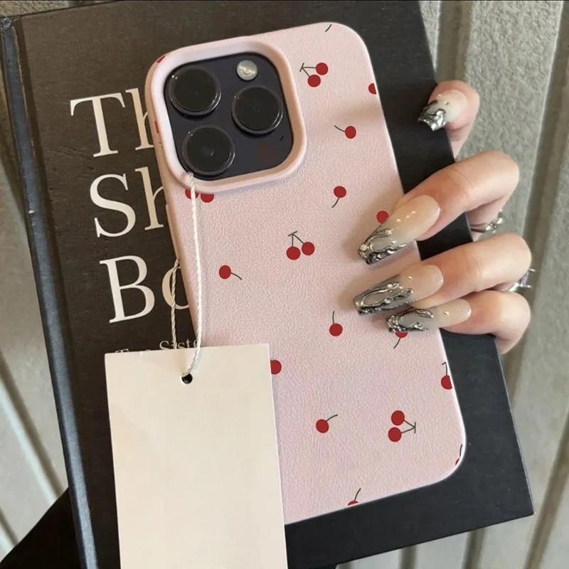 Etui na telefon do Xiaomi Redmi Note 9 8 10 11 Pro 10S 11S Redmi 12C 10C 9C 9A 9T A1 A2 INS Uroczy Wzór Kwiatu Wiśni Liczi Obudowa