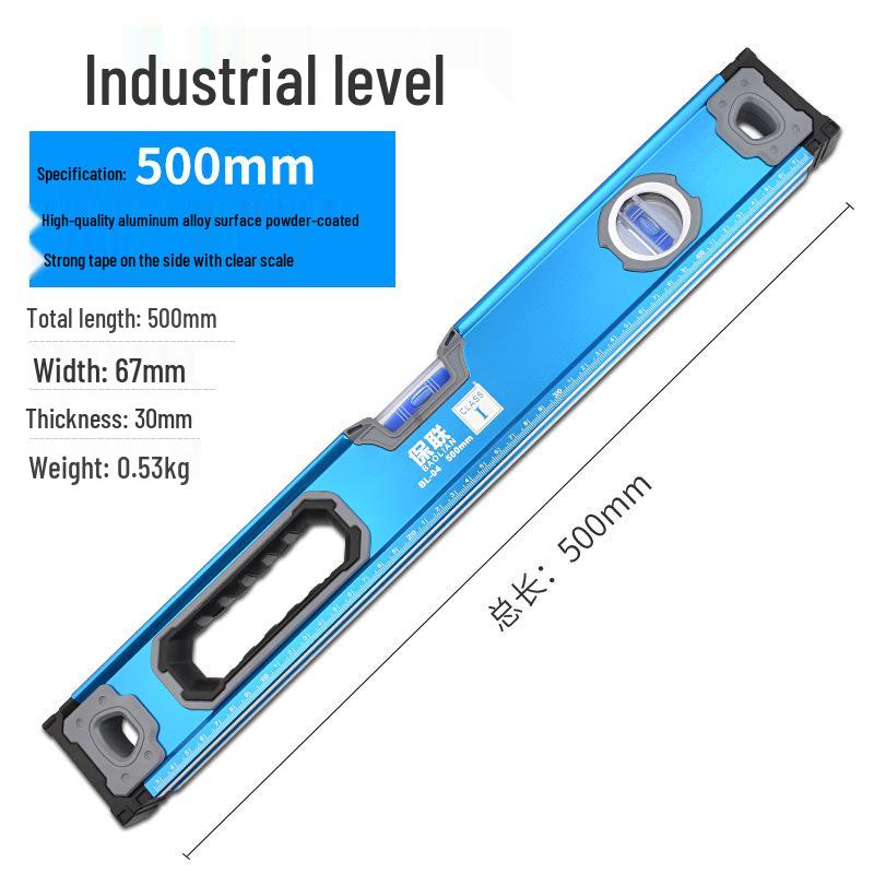 Mini Magnetic Aluminum Bubble Level - High Precision, Solid Anti-Drop Design for Household Use