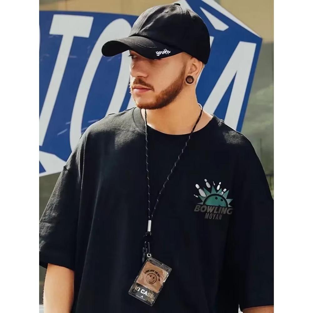 Summer New Casual Loose T-shirt Short Sleeved Men's Fashion Loose Printing Large 8XL Hip Hop Couple Wear Half Sleeve Cotton Top