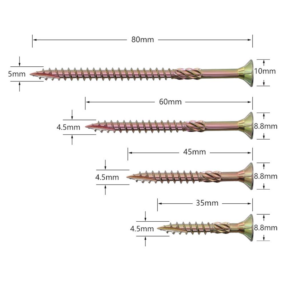 Galvanized Torx Metal Hardware Deck Binding Woodworking Supplies T25 Screws Screws Fastener