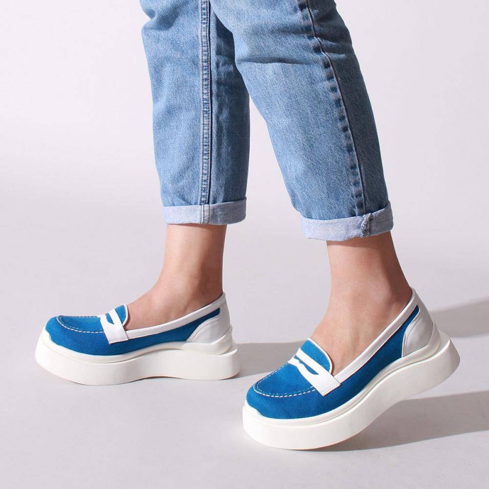 

Женские синие классические туфли