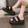 Fashion 7CM Casual Wedge Slippers Women New Summer Non Slip Platform Sandals Woman Open Toe Comfortable Female Chunky Beach Slippers