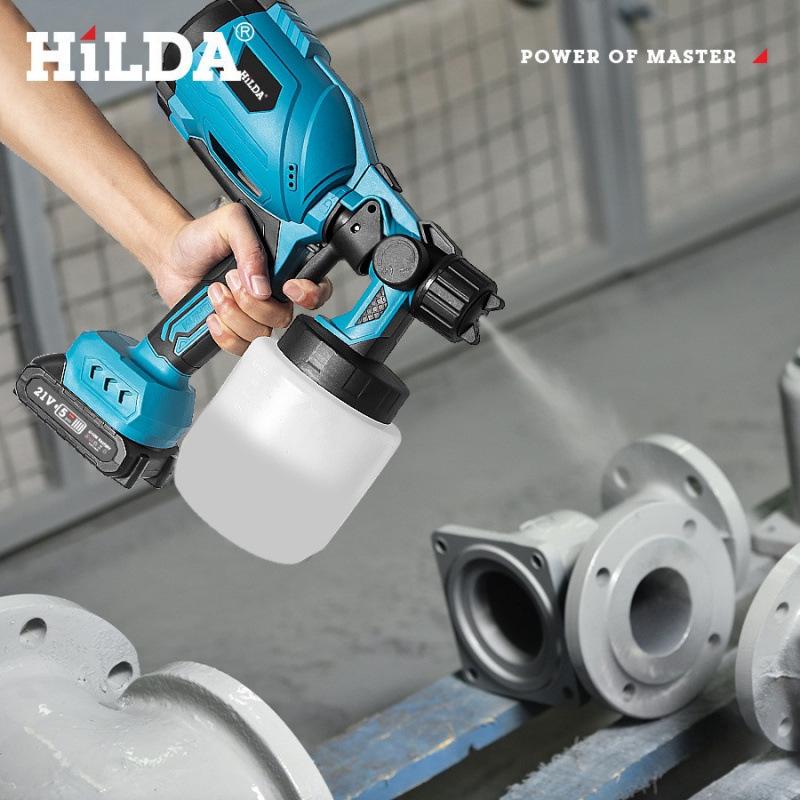 Rechargeable High-Power Electric Spray Gun with High Atomization