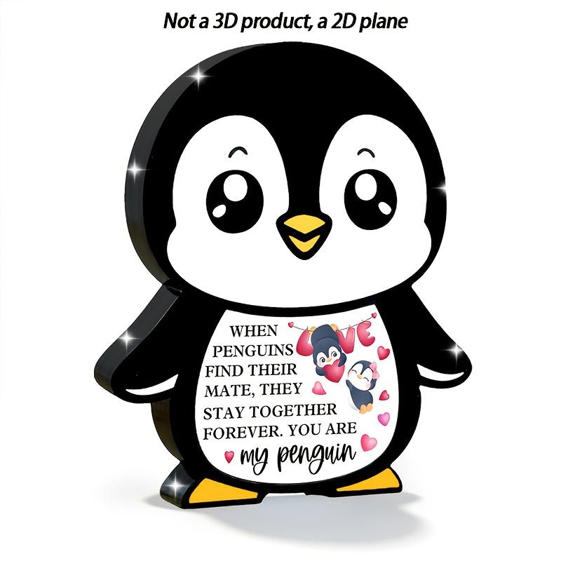 

1pc Bohemian Penguin Couple Desktop Decoration - Cute Penguin Pair Figurine, Cute Penguins Suitable for Valentine s Day Gifts, New Year Gifts 7*11.46cm