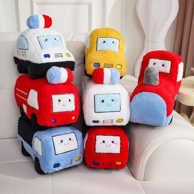 Adorable Car Doll Plush Pillow Toy for Children's Room Decor and Gifts