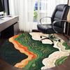 1pc Abstract Patterns Office Round Area Rug,  Mat Suitable For Office, Under Office Chairs Bedroom Living Room Home Decor, Room Deco