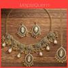 Middle East Ethnic Style Necklace And Earring Set With Water Dazzle Drop For Women