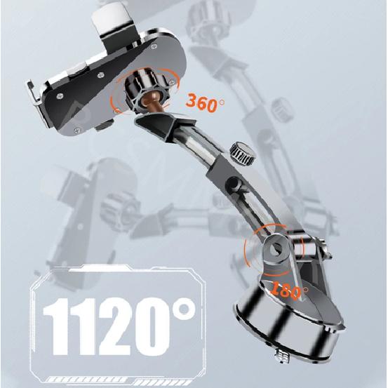 Car Phone Holder Dash Mount Stand Bracket 360° Rotatable For 6.5in Phone GPS