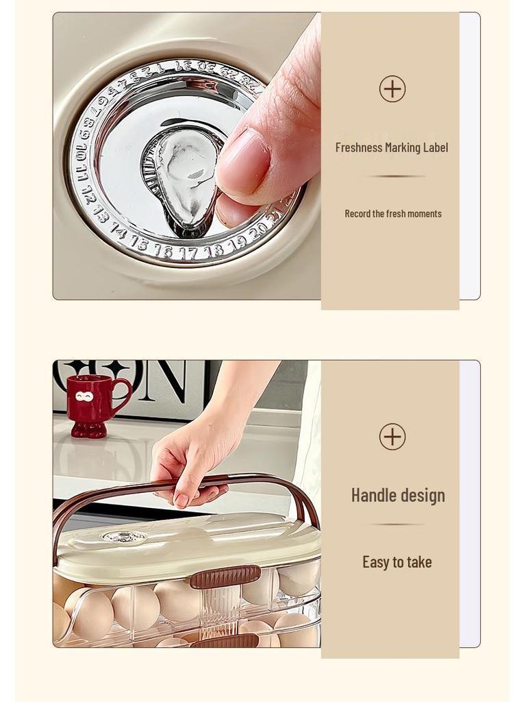 Refrigerator Slide-Out Egg Rack: Space-Saving Drawer for Easy Egg Storage
