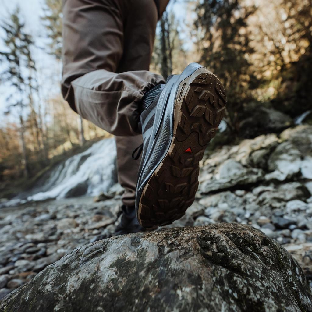 Hiking Trekking Shoes ELIXIR TOUR WP Tour Cm [Salomon] (Elixir Waterproof) Men's Black/Asphalt/Castlerock 27.5