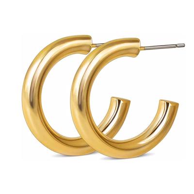 Women Earrings Decorations Exquisite Jewelry Ornament Simple Style Stainless Steel Ladies Piercing Ear Hoops Ears Studs
