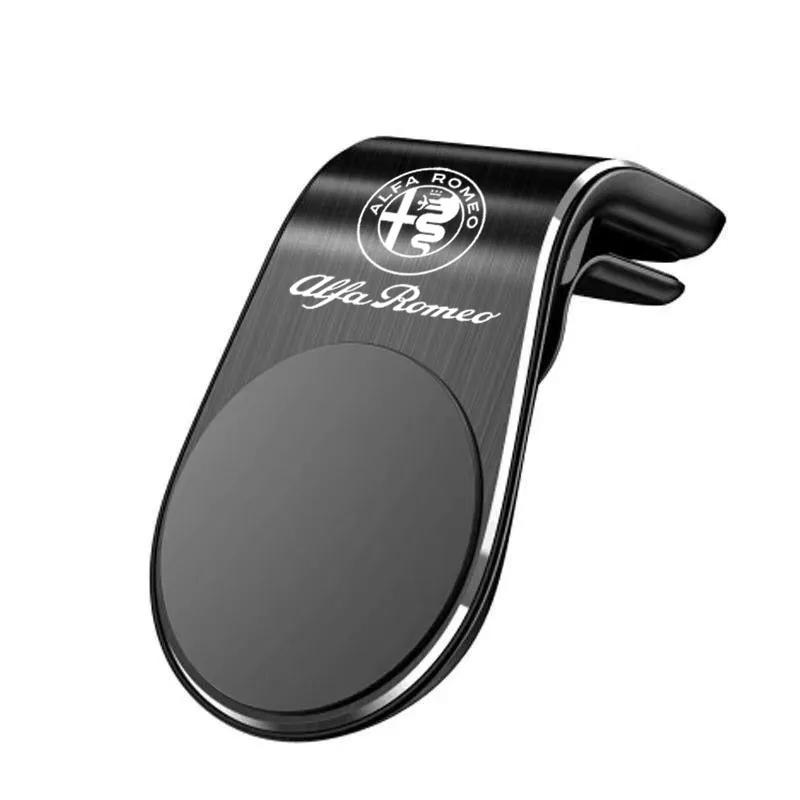 

Car Stickers For Alfa Romeo Magnetic Car Phone Holder Air Outlet Phone Stand Clip Phone Mount For Alfa Romeo giulia stelvio giul