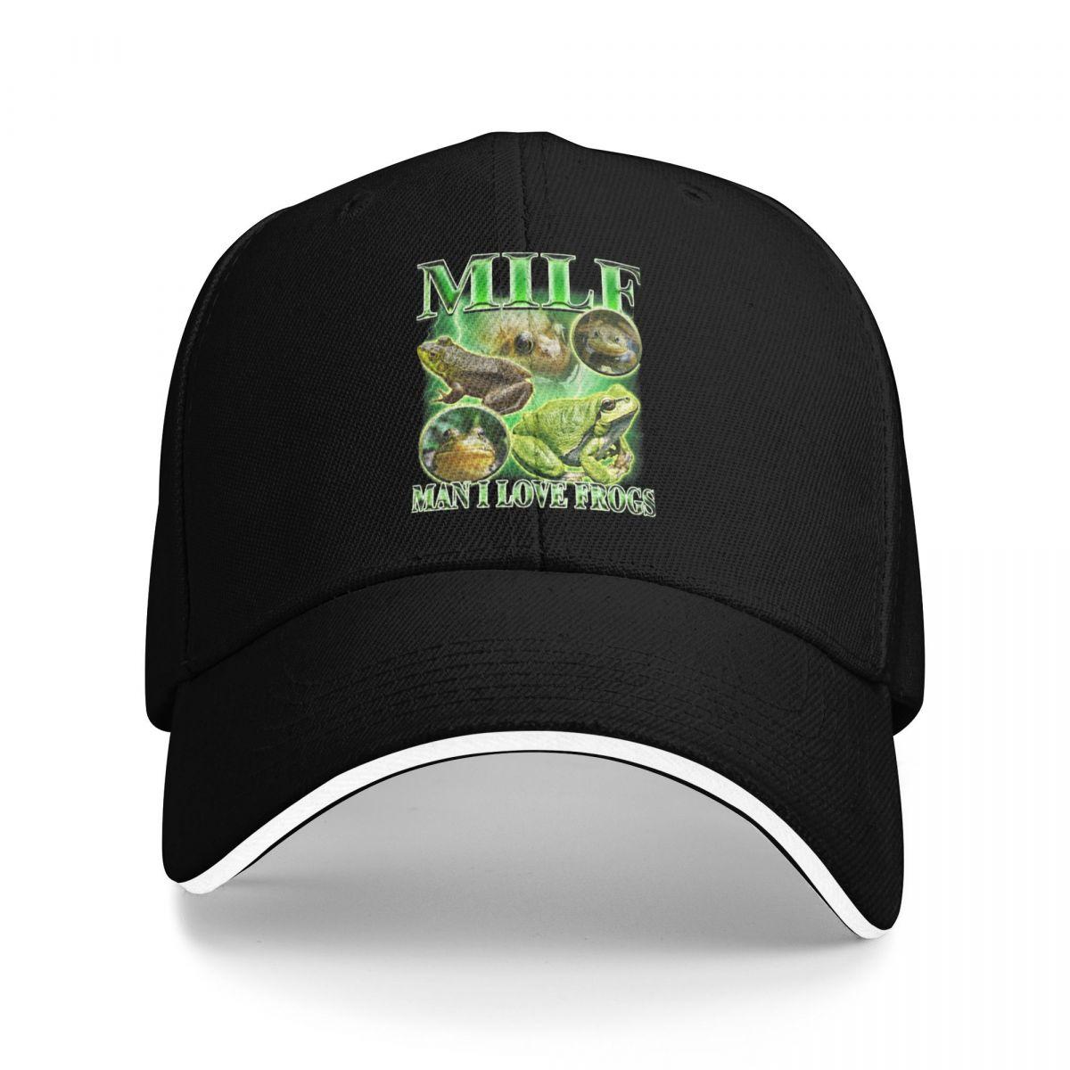 Baseball Caps Awesome MILF Unisex I Love Frogs Casquette Unisex Casual Summer Hats One Size