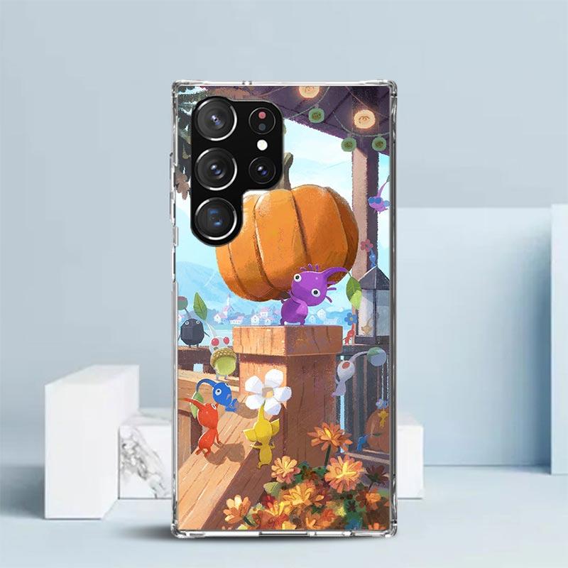 Game P-PikminS 4 Soft Cover for Samsung Galaxy S25 Edge S26 S24 S23 Ultra Phone Case S22 S21 Plus S20 FE Print Pattern Shell Gal