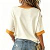 Women's V-Neck Halloween Print Lightweight Blouse for Spring and Summer Casual Wear