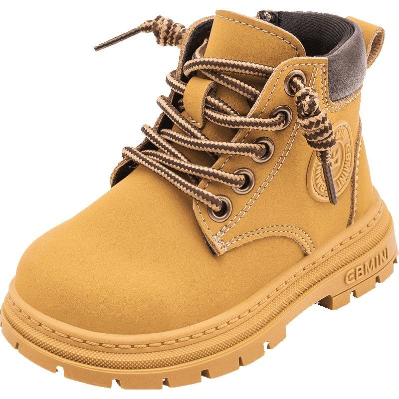 Barnesko Støvler Jenter Baby Gutter Høst Og Vinter Baby Små Gule Støvler Små Barn Martin Støvler