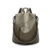 Korean Style Women's 2025 Summer Soft Leather Backpack - Large Capacity, Anti-theft, Versatile Casual Travel Bag