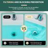 Universal Washbasin Leaking Stopper Push Type Bounces Drain Filter for Bathroom Kitchen