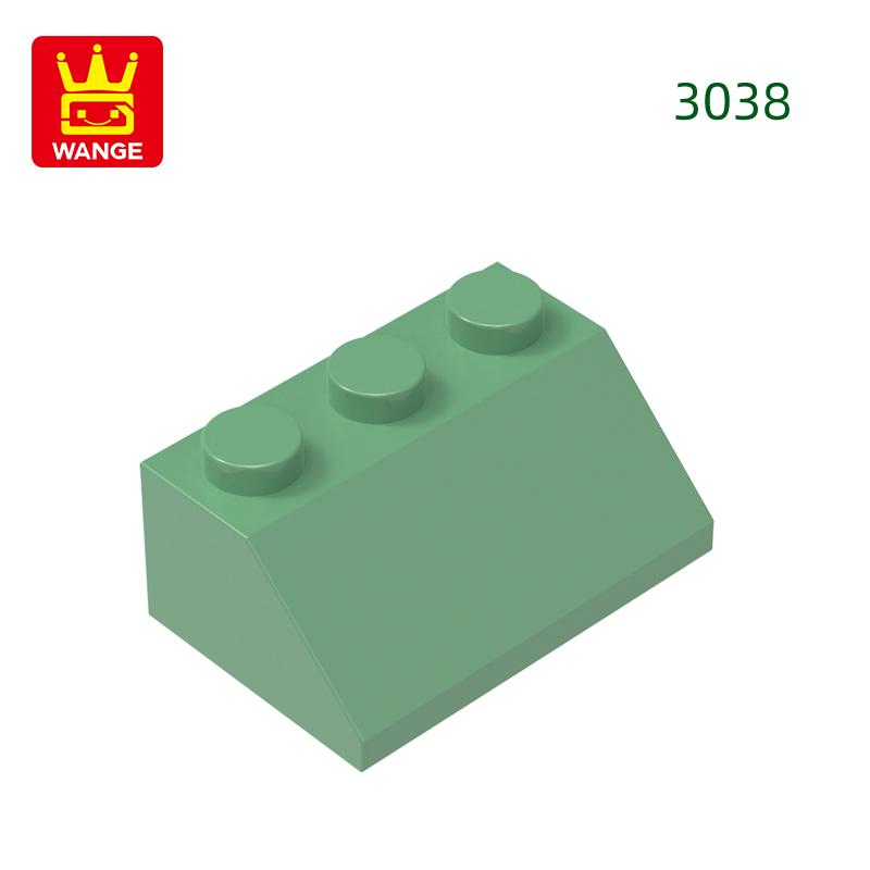 

66Pcs/Lot 3038 2x3 Sloping Constructing Blocks Moc Classic Accessories Works With Featuring Assembles Bricks Children Playthings Present about66pcs