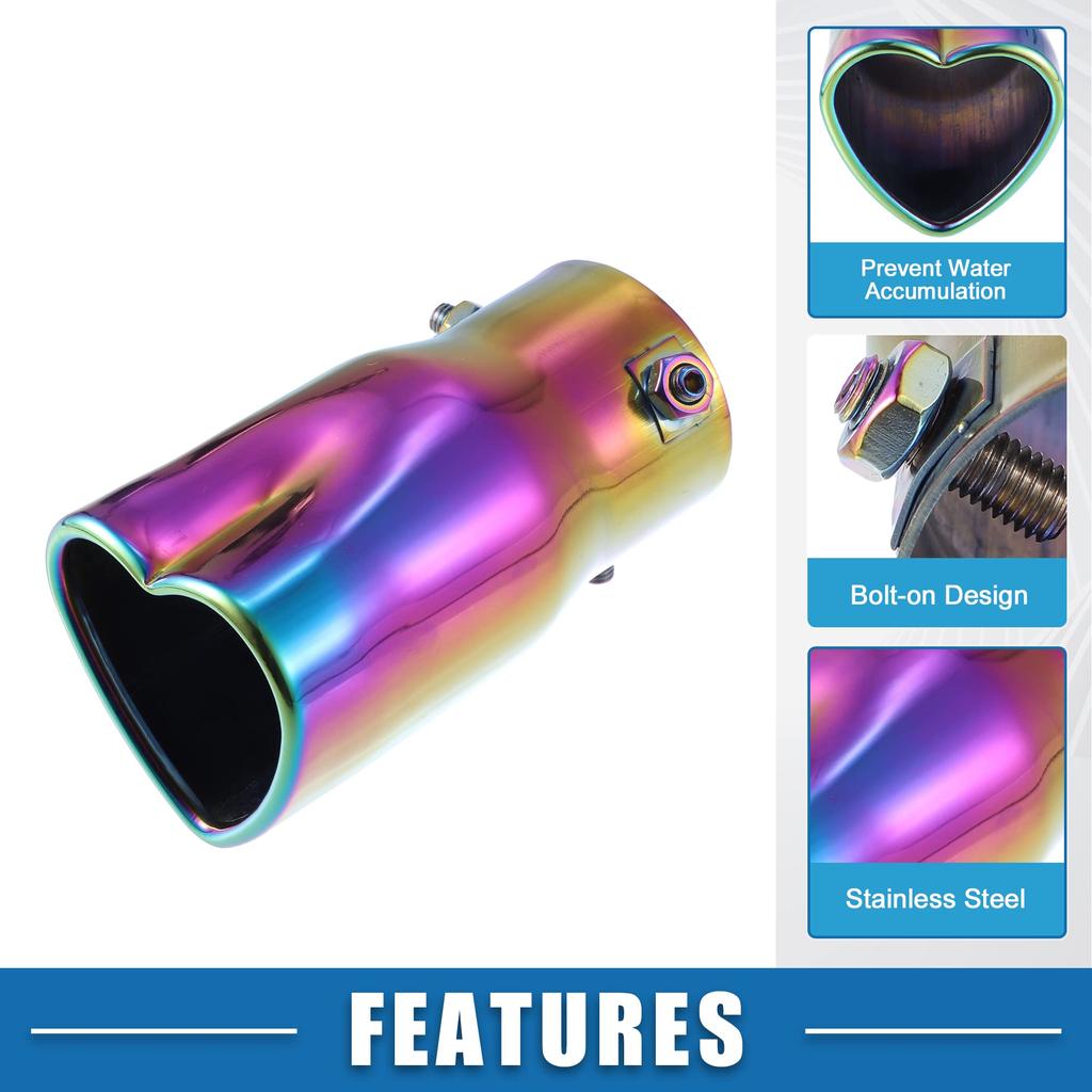 A ABSOPRO Muffler Cutter, Exhaust Pipe, Exhaust Pipe, General Purpose, For Car External Accessories,