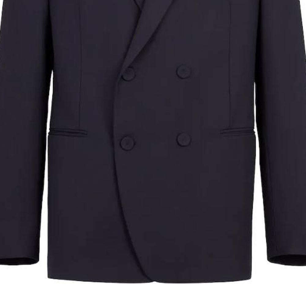 Fendi Business Suits Men's Blue Suit Collar Moderate Business Suit FJ0786AQMMF-1AJR