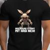Funny GerUnisex Saying Somethings Wrong with Bunny Sarcastic Rabbit Graphic TShirt Irgendwas Stimmt Mit Hasi Nicht Black Cas