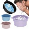 New Foldable Face Ice Bath Bowl Silicone Built-in Ice Tray Portable Ice Basin Face Dipping Bowl for Women Girls