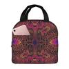 Space Hallucination Pattern Print Insulated Lunch Box Leak-proof Thermal Cooler Lunch Bag for Men Women Kids Work Trip Picnic