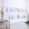 Flower Embroidery Short Curtain Pastoral Shade Kitchen Curtains Half Curtain Short Panel Drapes