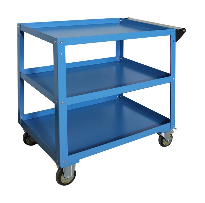 Three-Layer Mobile Workshop Tool Cart - Durable Cold-Rolled Steel, Multi-functional for Maintenance and Auto Repair