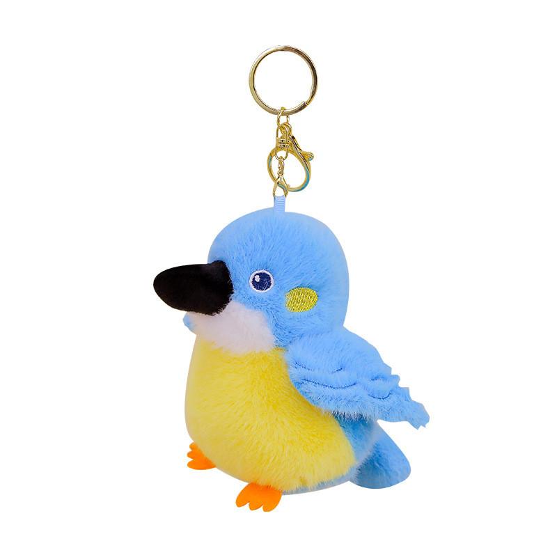 Animal Plush Parrot Doll Keychain Pendant For Childrens Gift And Collection