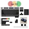 Retro High-End Wear-Resistant PBT Black Light Keycaps with Five-Sided Dye Sublimation for Cross Stem, Original Height, DIY