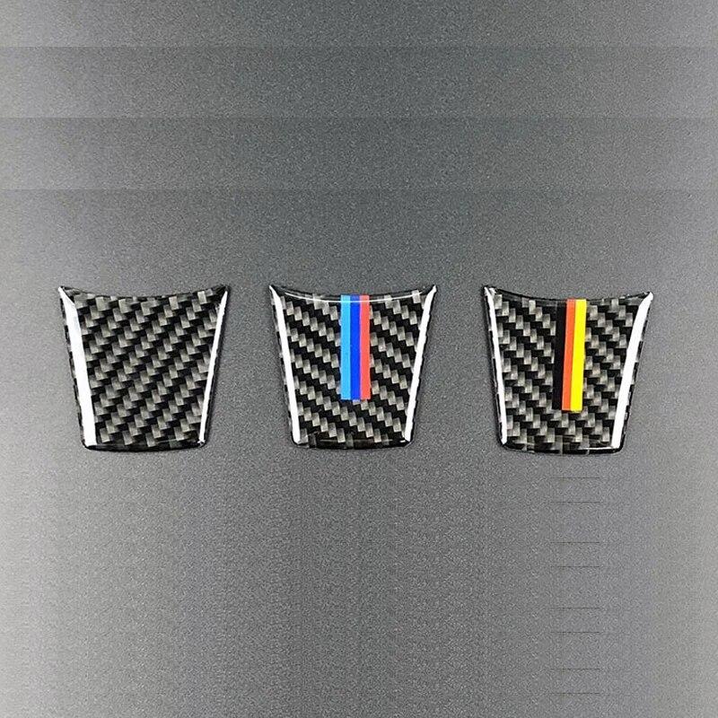 Karbon Fiber Araba direksiyon Çıkartmaları Kapak Trim Etiket Şerit Parçaları Dekorasyon İç Aksesuarları BMW E89 Z4 2009-2016