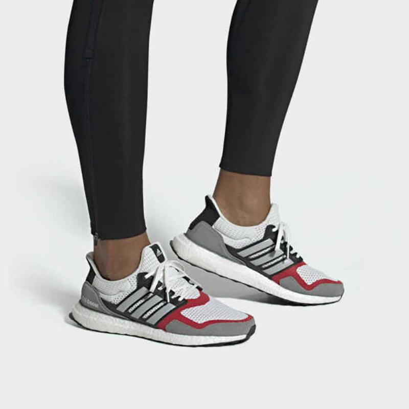 New Adidas Ultra Boost S&L White Grey Scarlet EF2027