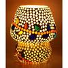 Mushroom Shaped Mosaic Glass Lamp for Home/Office/Festival Decoration (Bulb Not Included.)    (17 Cm)