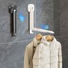 2 Pieces No-drill Installation Suction Cup Clothes Hanger Wall Mounted Laundry Rack  Bathroom Use