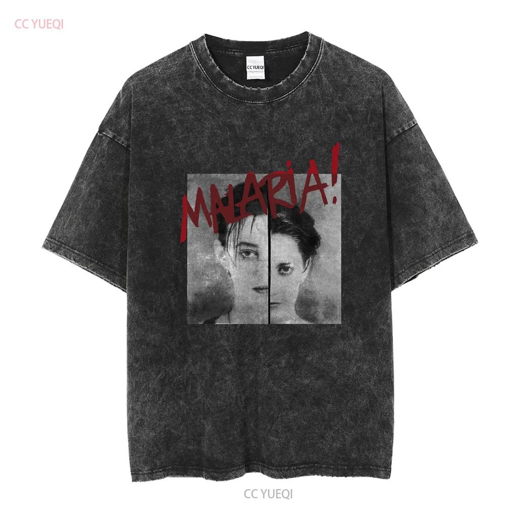 Malaria T Shirt Sz XL NDW Post Punk Goth X Mal Deutschland Nina Hagen Ideal DAF long or short sleeves vintage Washed fashion