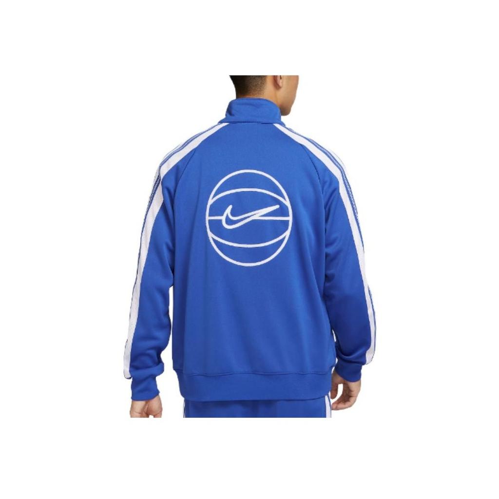 Nike Striped Logo Full-Zip Dual Zipper Stand Collar Jacket Men Jacket Blue FB7037-480