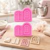 2pcs Flexible Fondant Mold Silicone Silicone Baking Mould Fondant Decorating Mold  Baking Chocolates