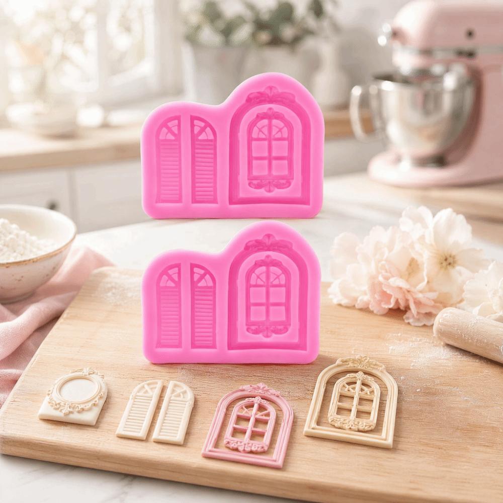 2pcs Flexible Fondant Mold Silicone Silicone Baking Mould Fondant Decorating Mold  Baking Chocolates