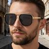 New men's polarizing glasses, fishing glasses, special-shaped frames, sunglasses without screws, men's sunglasses, trendy high-end glasses