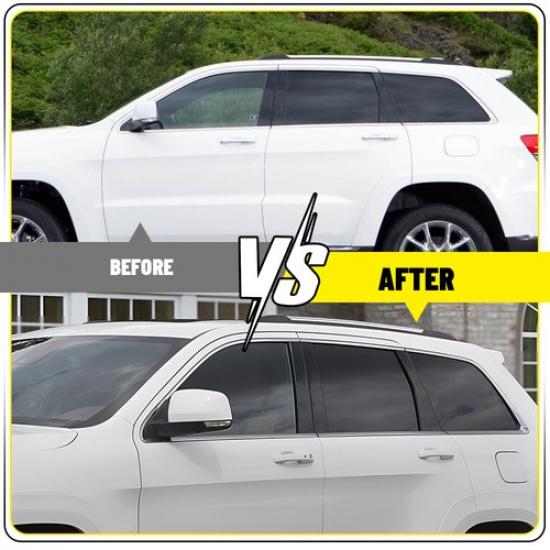 For Jeep Grand Cherokee 2011-21 Glossy Black Door Pillar Post Side Cover Trim N