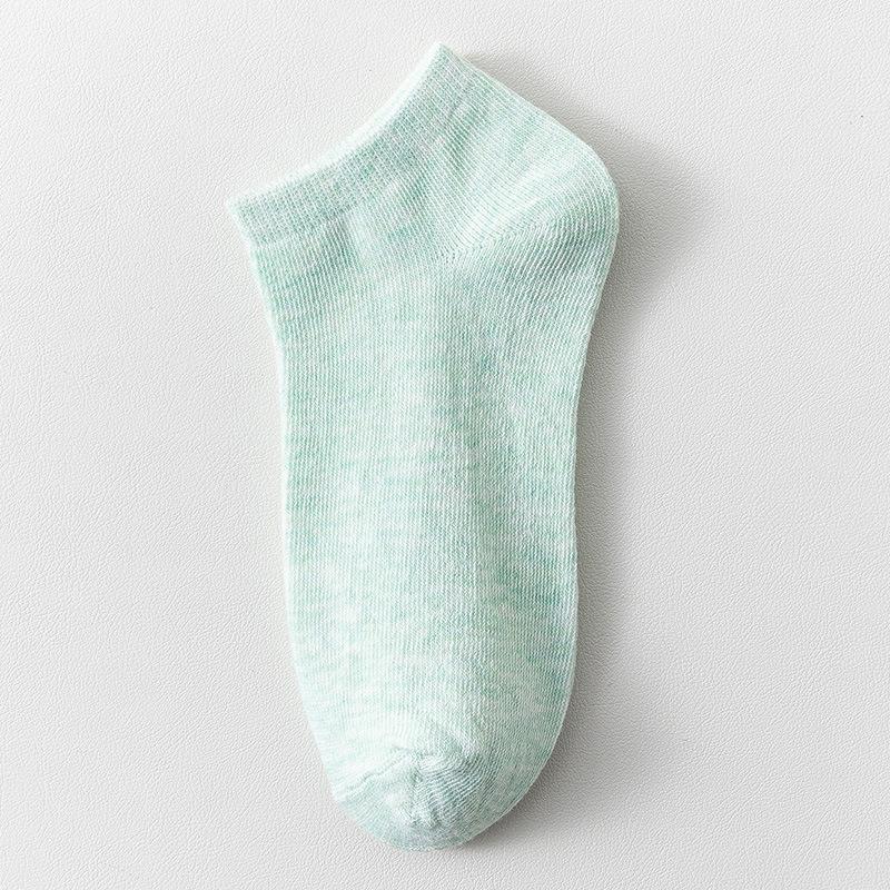 Women's Solid Color No-Slip Low-Cut Socks - Spring/Summer Thin Cotton Invisible Ankle Socks