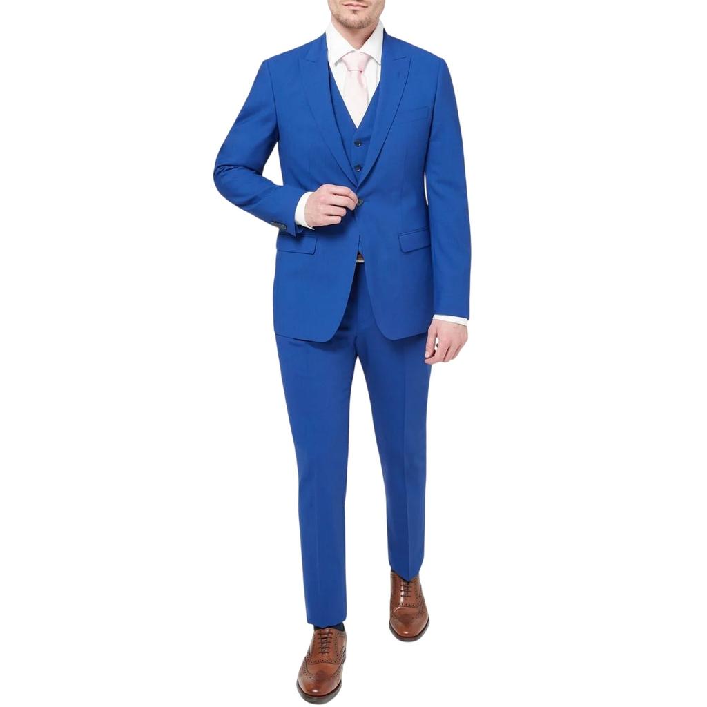 Without Prejudice Mens Wool Blend Slim Waistcoat