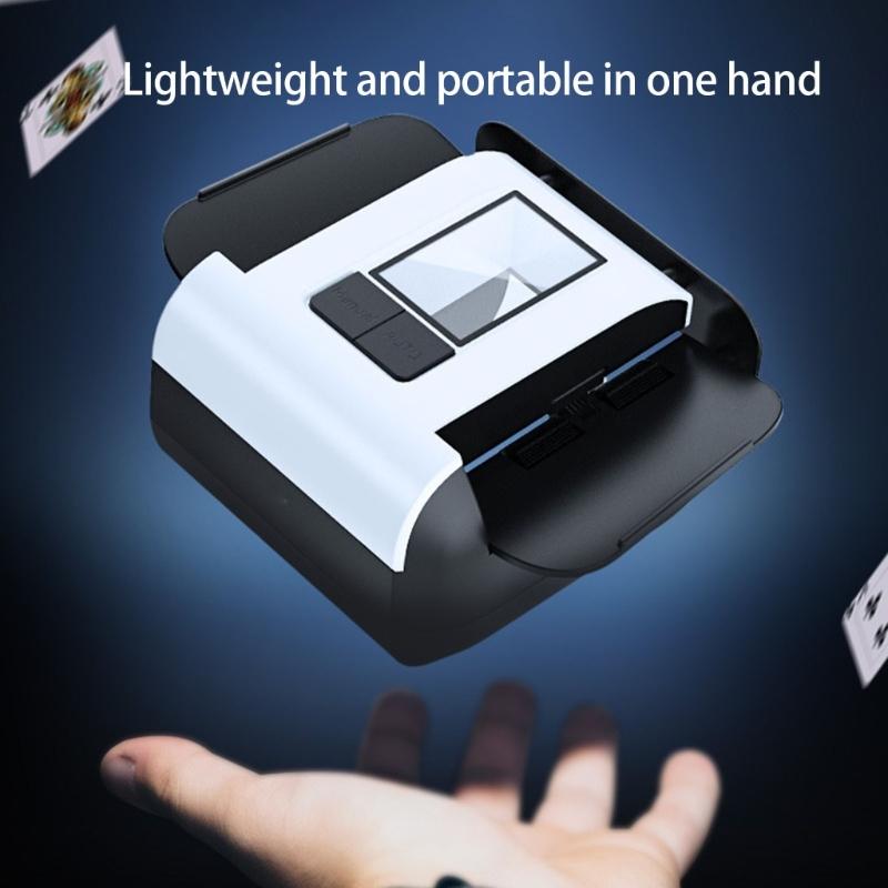 2000MHA Durability Electric Card Shuffler Rechargeable Automatic Card Shuffling Machine for Travel and Leisure Activity