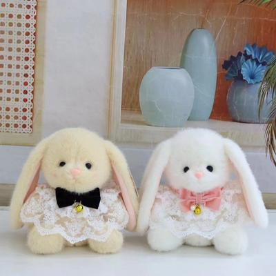 Niedliches Reisnerz Langohrkaninchen Plüschtier duftendes Lolita Kaninchen 8 Zoll Greifpuppe Mädchenherz Geburtstagsgeschenk